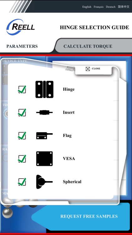 Reell Hinge Selection Guide