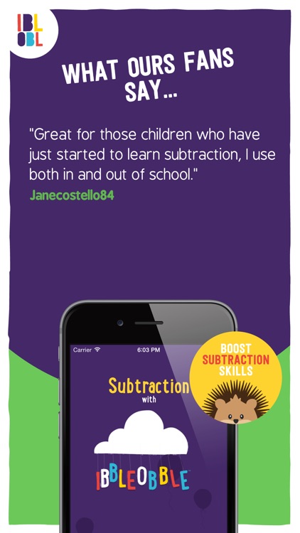 Subtraction with Ibbleobble screenshot-4