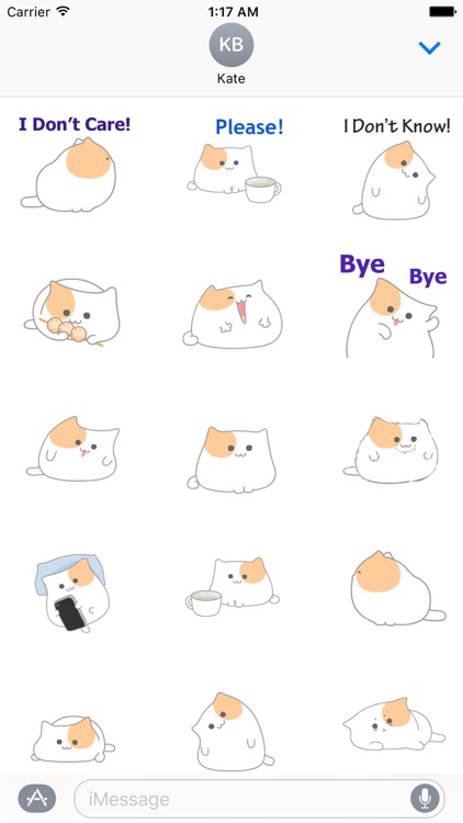 Animated So Cute Cat Sticker