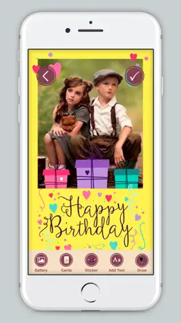 Game screenshot B'day Celebration Card Photo Frame mod apk