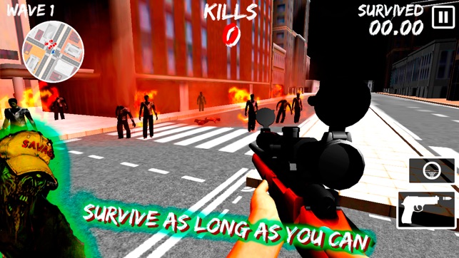 Zombie Sniper Gun 3D City(圖1)-速報App