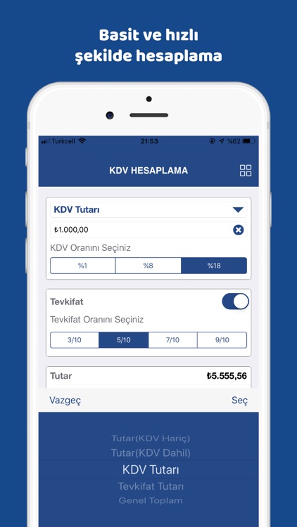 KDV Hesapla - KDV Tevkifatlı screenshot-4