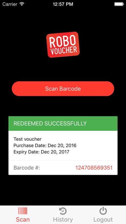 Robovoucher Scanner