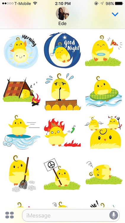 Cute Ming Cheep Stickers