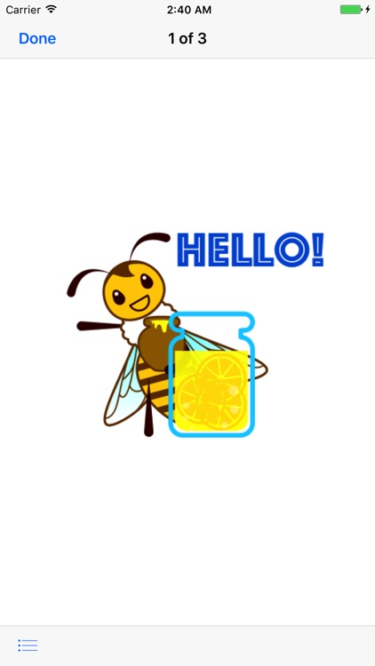 Animated Honey Bee Sticker