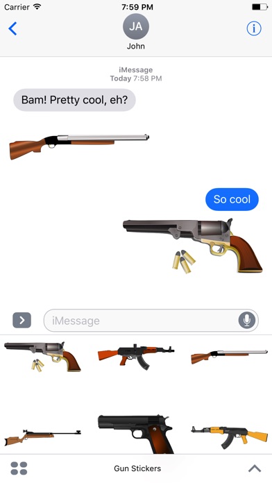 Gun Stickers - Bam!! screenshot 2