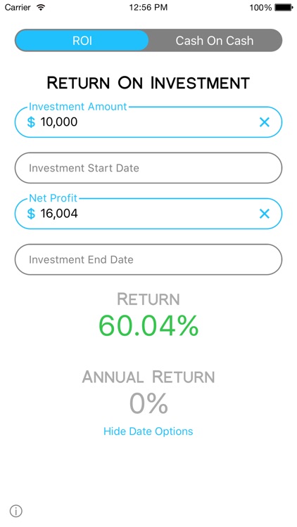 Cash On Calc - Investment Calc