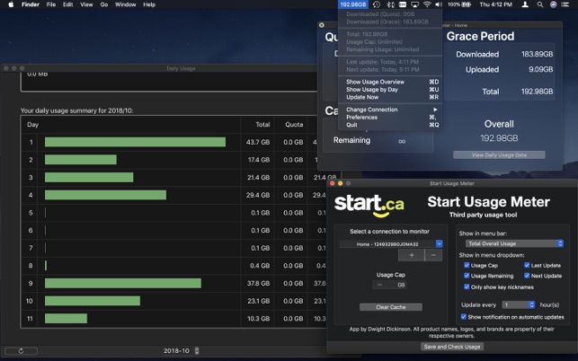 Start Usage Meter