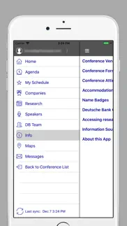 deutsche bank conferences iphone screenshot 3