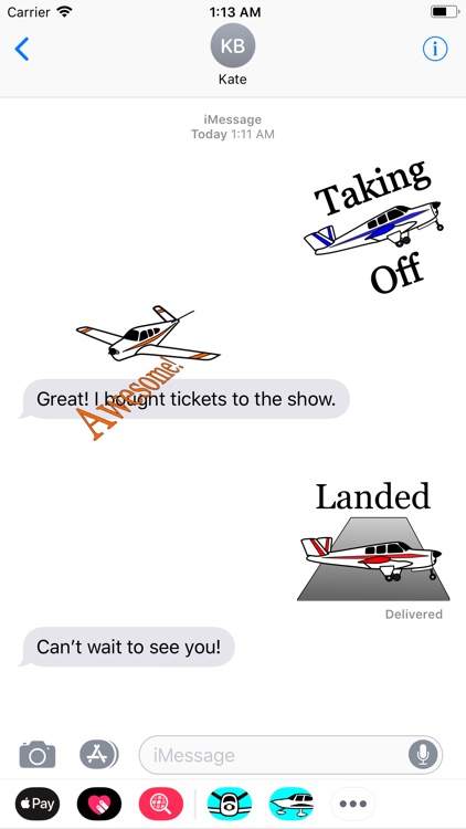 V-tail Bonanza Sticker App