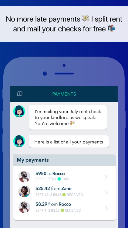 Zently: Split bills, pay rent screenshot-3