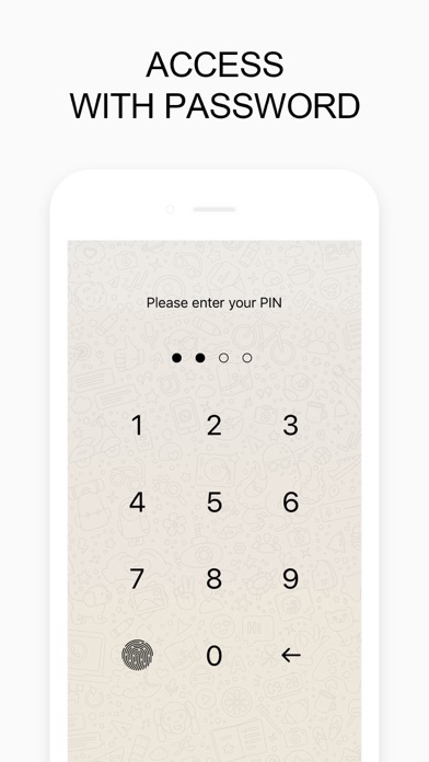 Fingerprint Lock Hide Message screenshot 2
