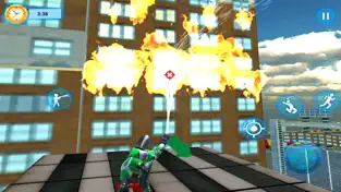Captura de Pantalla 5 Flying Super Hero Adventure 3D iphone