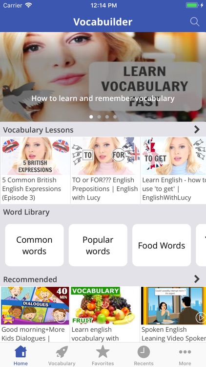 Vocabuilder - Learning English