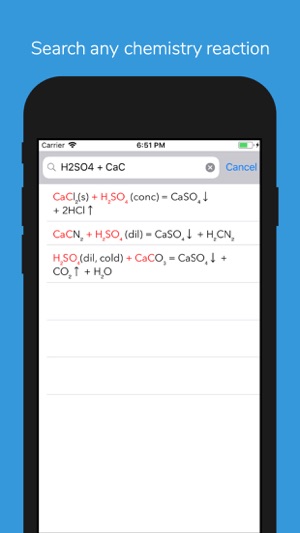 Search Chemistry Reactions