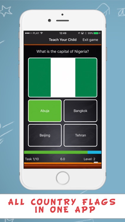 Teach Your Child Quiz - Flags screenshot-3