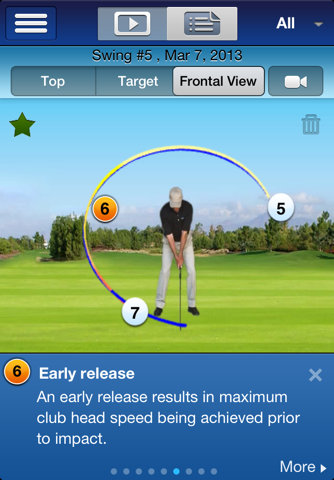 SwingTIP Golf Swing Analyzer screenshot 3