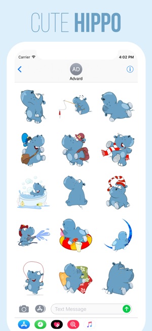 Cute Hippo Stickers(圖3)-速報App