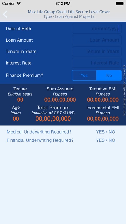 MaxLife GCLS DST Premium Calc screenshot-4