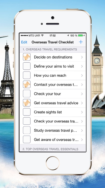 Overseas Travel Checklist