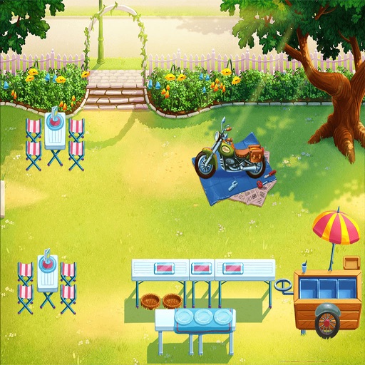 Outdoor-Restaurant -- Liebe zu spielen jeden Tag