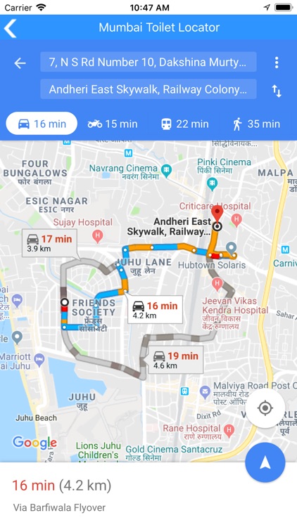 Mumbai Toilet Locator