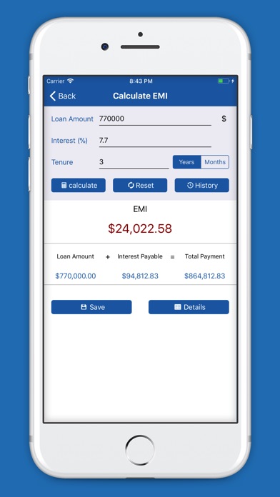 EMI Calculator - Loan Planner screenshot 2