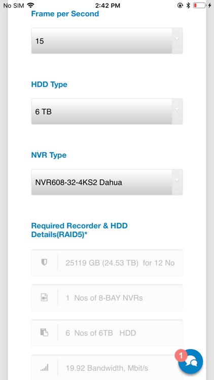 CCTV Storage Calculator QATAR screenshot-3