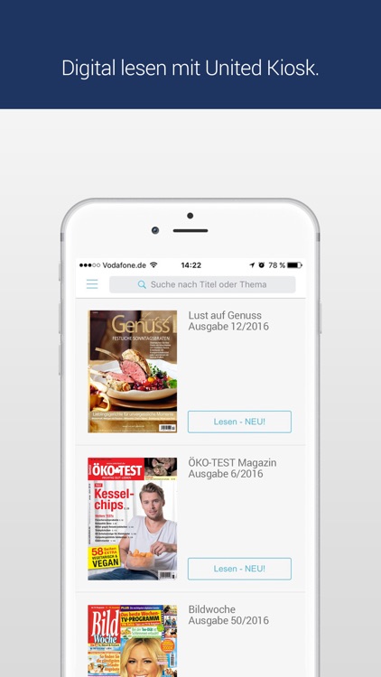 Magazine lesen - United Kiosk