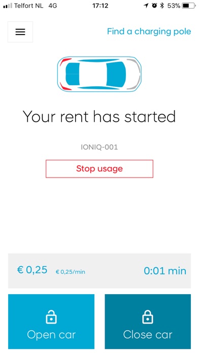 IONIQ car sharing screenshot 3