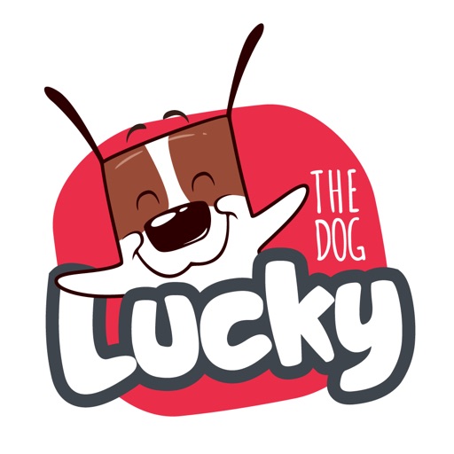 Lucky Dog Animated Stickers