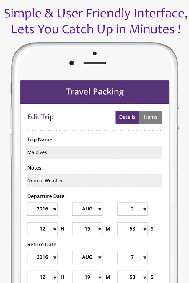 Travel Packing & To Do List screenshot 2