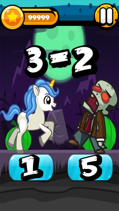 Pony VS. Zombies -  Solve Math equations screenshot 2