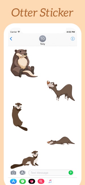 Funny Otters Stickers(圖4)-速報App