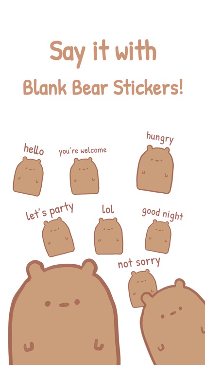 Blank Bear Stickers