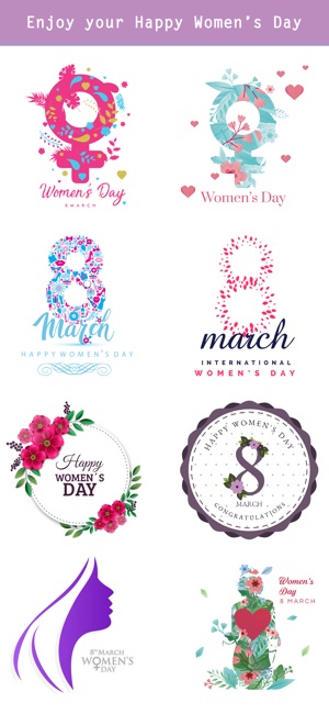 Happy Women's Day Stickers Set(圖4)-速報App