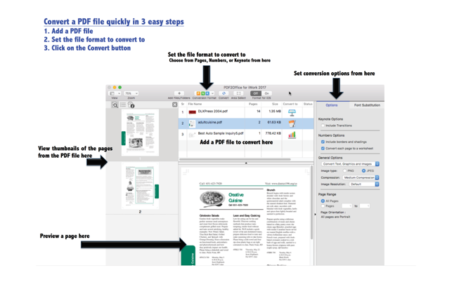 PDF2Office for iWork 2017