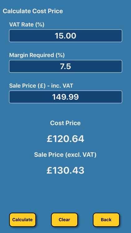 Gross Margin / Markup Calc