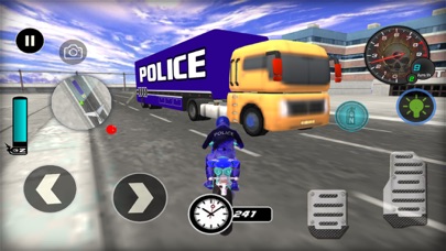 Air Bus Cops Bike Transport screenshot 4