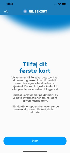 Rejsekort status