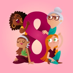 Woman's Day Modern Stickers