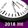 2018 UK Calendar AdFree