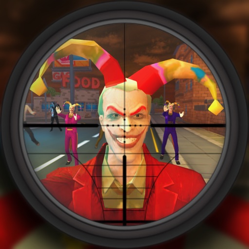 US Clown Sniper Gun Attack iOS App