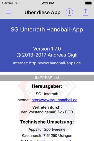 SG Unterrath Handball screenshot 4