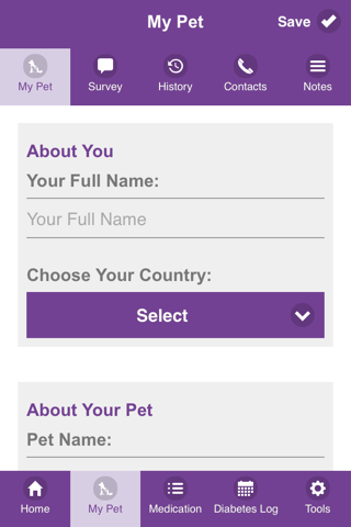 RVC Pet Diabetes App screenshot 2