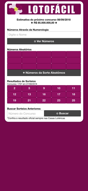 Lotofácil Gerador de Números(圖1)-速報App