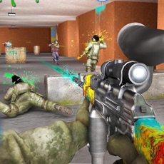 Activities of Paintball Shooter Fighting