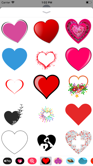 Only Heart Stickers