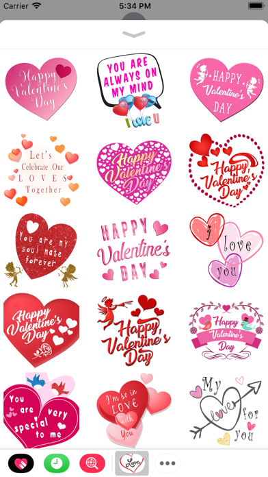 Romantic Valentine's Stickers screenshot 2