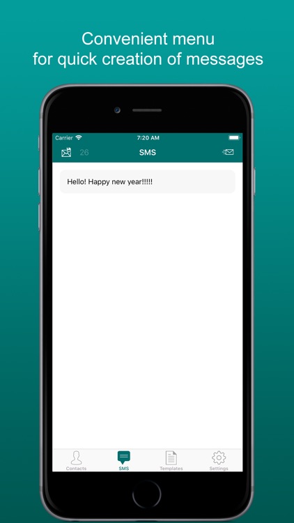 MasSMS: Sending messages